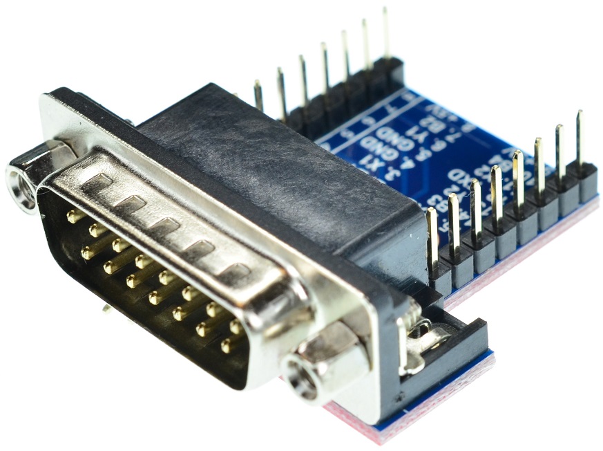 DB15 Male game port connector Breakout Board